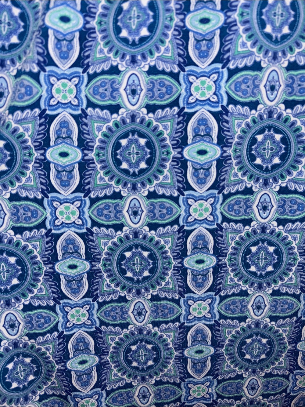Sleeveless Blue Patterned Wrap-Front Maxi Dress - Picture 5 of 5